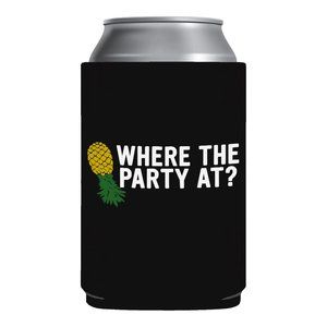 Funny beer coozies upside down pineapple swingers party gag gift college humor